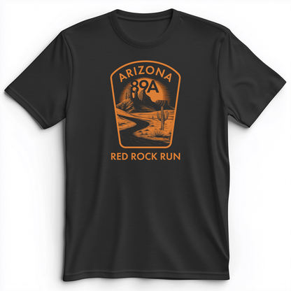 Red Rock Run Premium Tee Dark Grey Heather / S