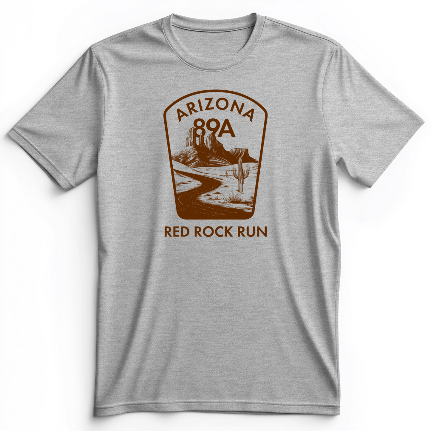 Red Rock Run Premium Tee Athletic Heather / S