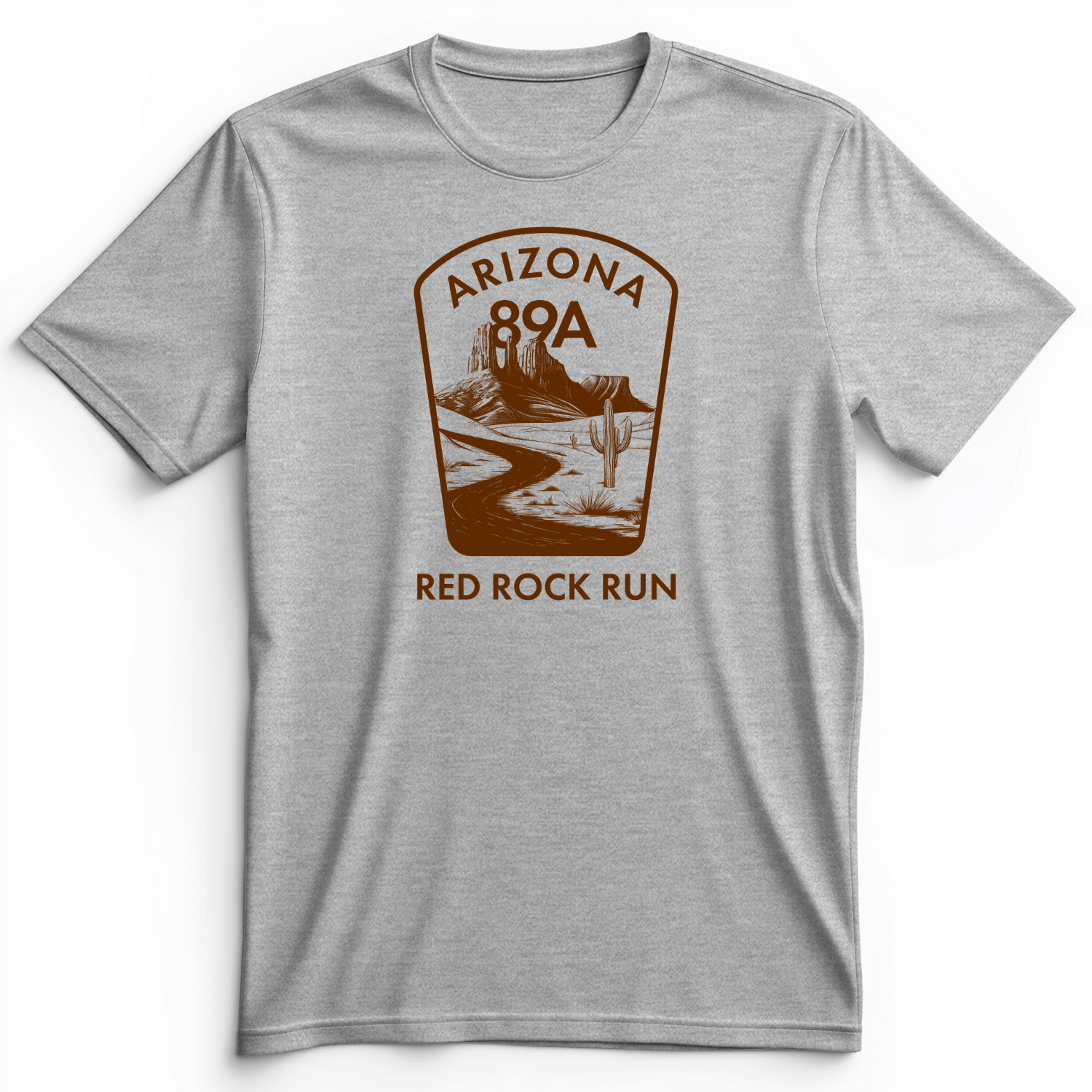 Red Rock Run Premium Tee Athletic Heather / S