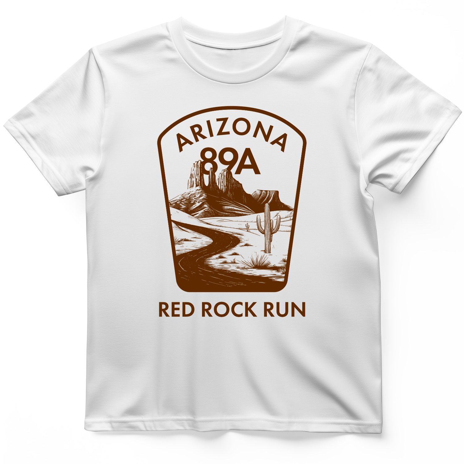 Red Rock Run T-Shirt White / S