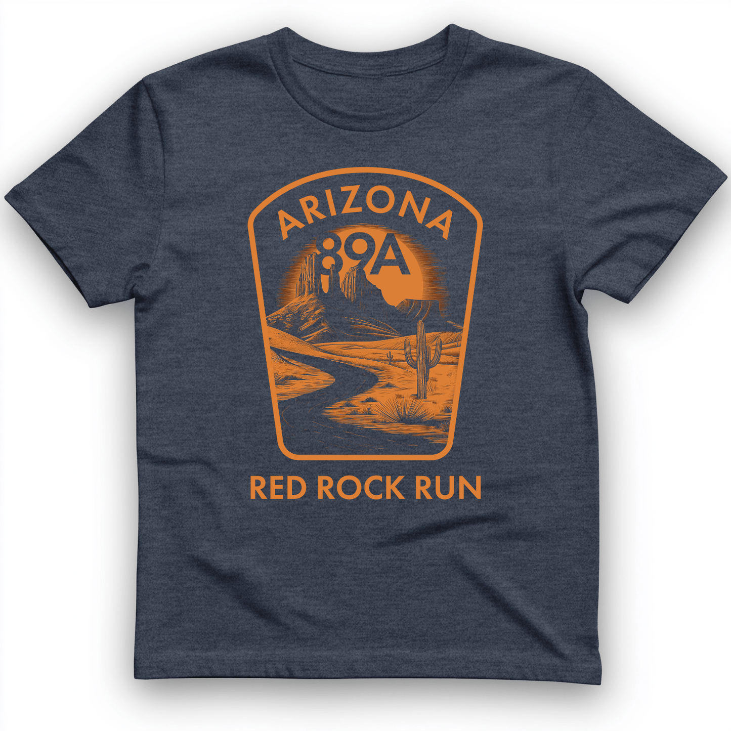 Red Rock Run T-Shirt Heather Navy / S