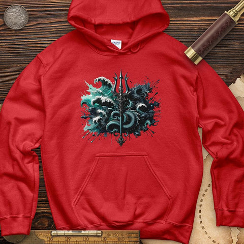 Regal Poseidon Trident Hoodie Red / S