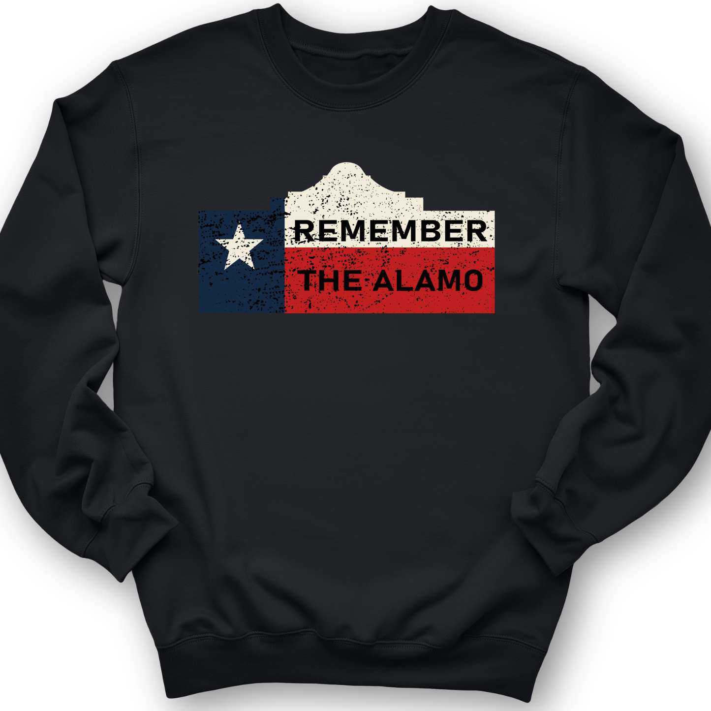 Remember The Alamo Crewneck Black / S