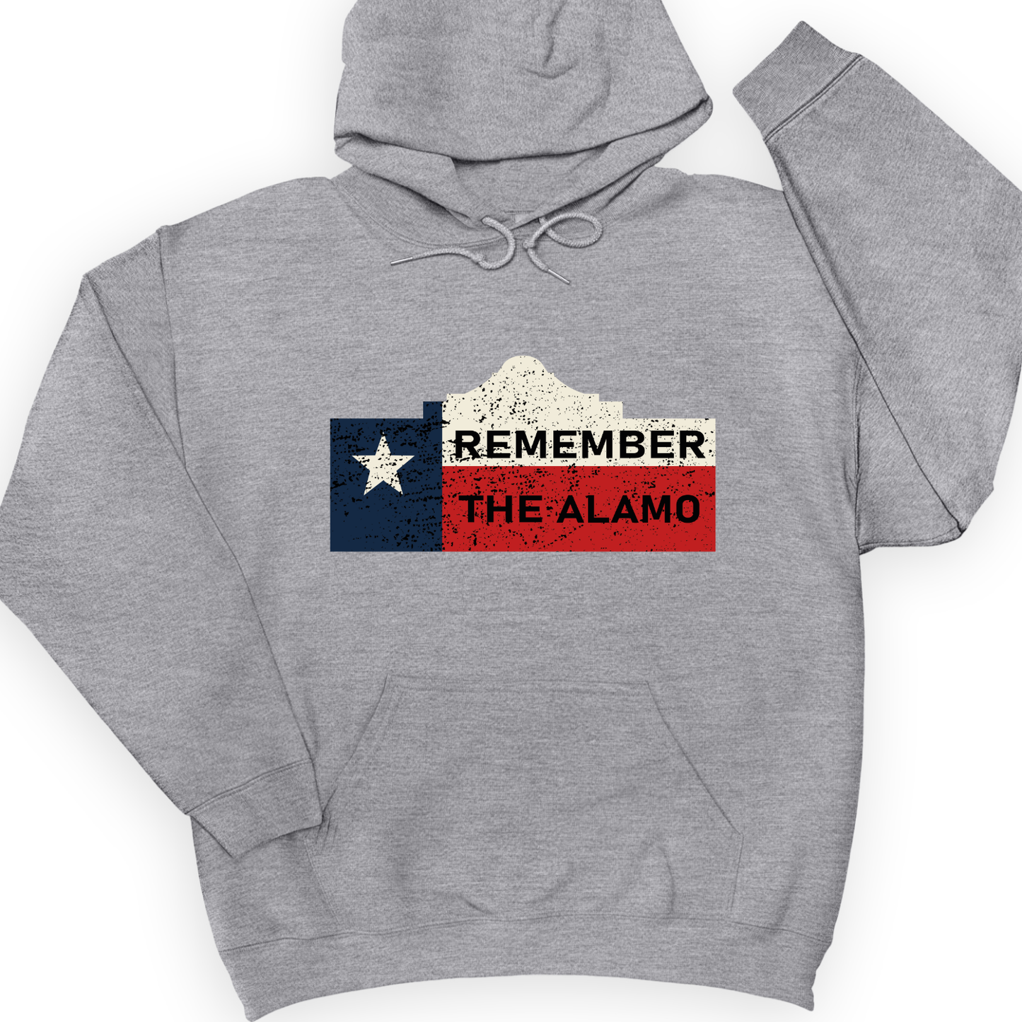 Remember The Alamo Hoodie Sport Grey / S