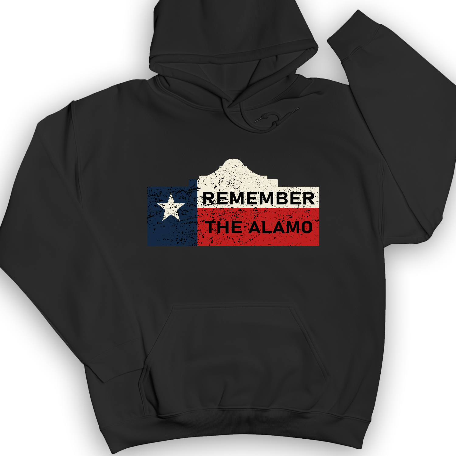 Remember The Alamo Hoodie Black / S