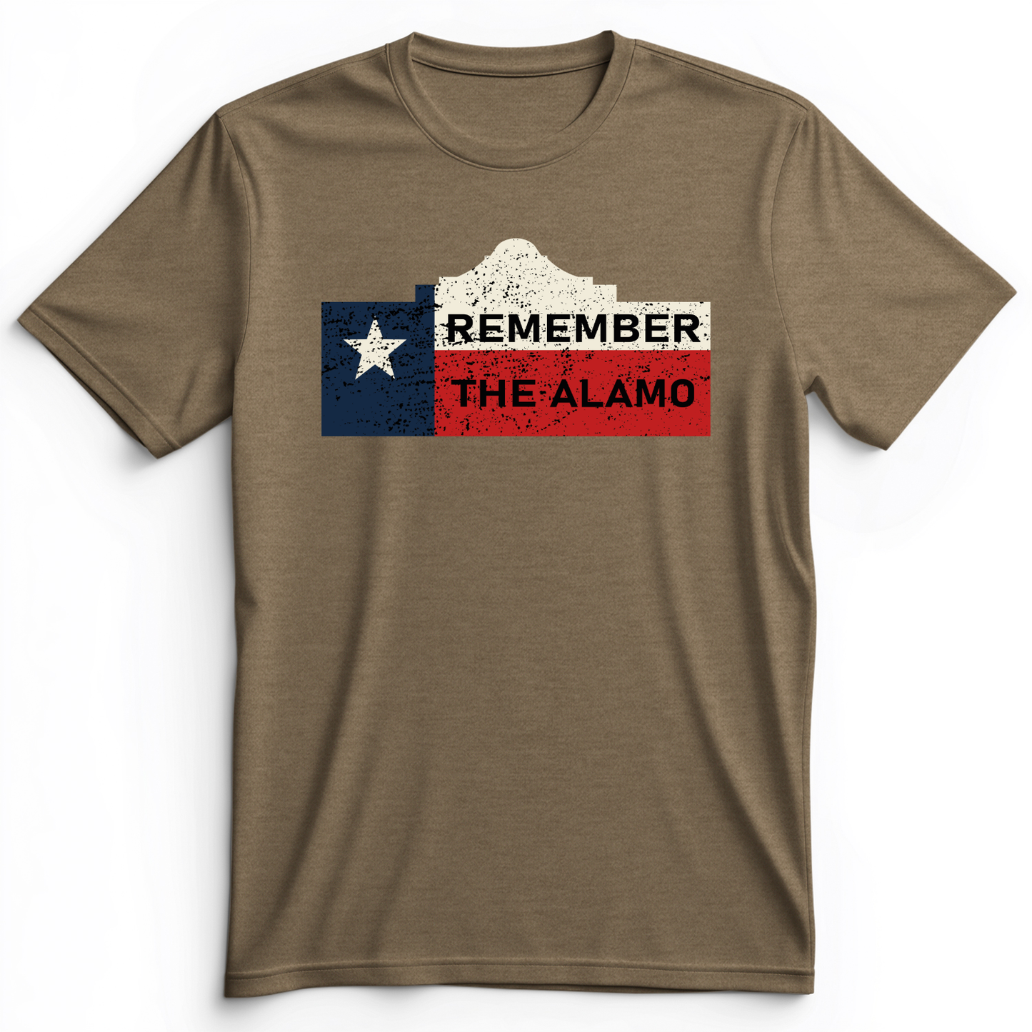 Remember The Alamo Premium Tee Heather Olive / S