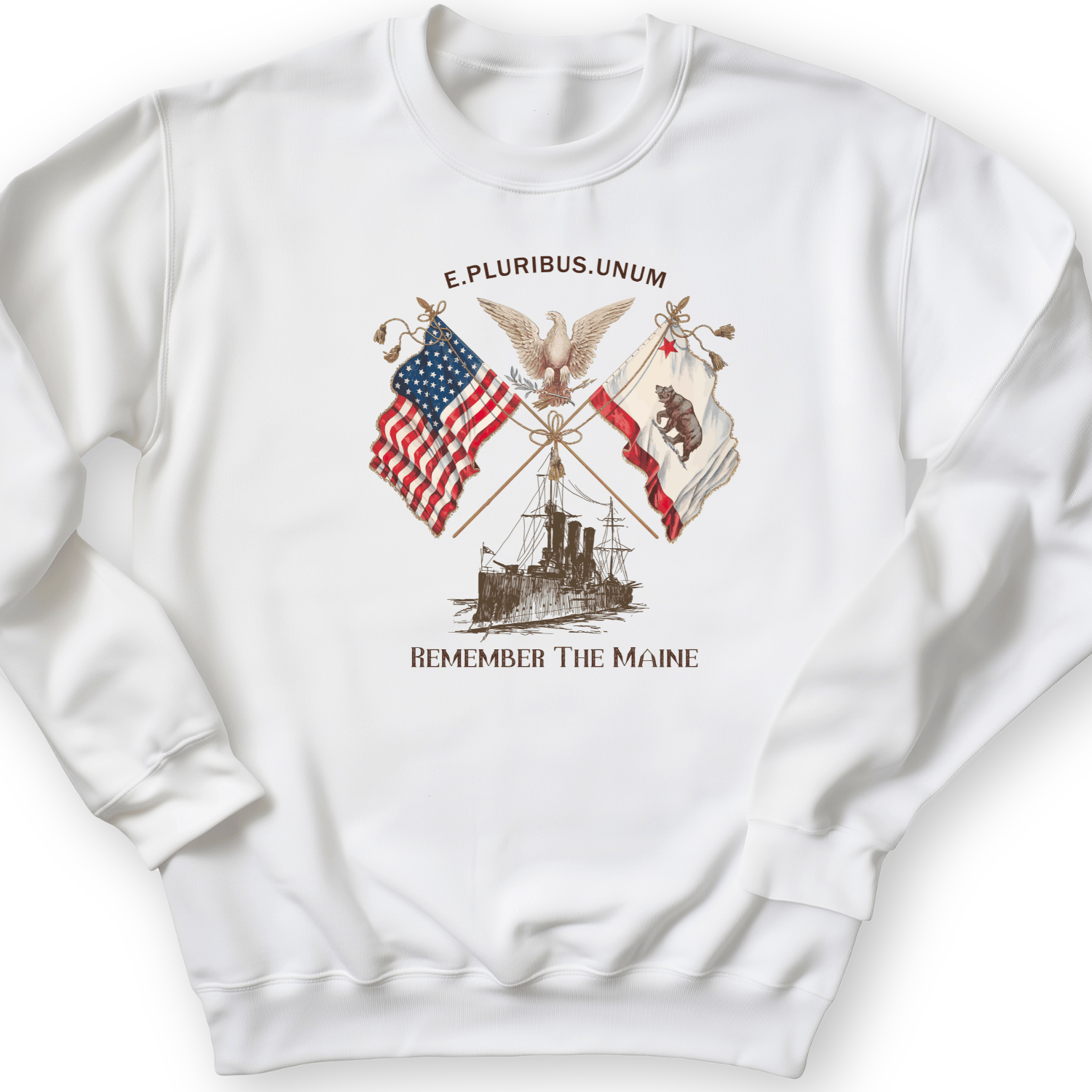 Remember The Maine Crewneck White / S