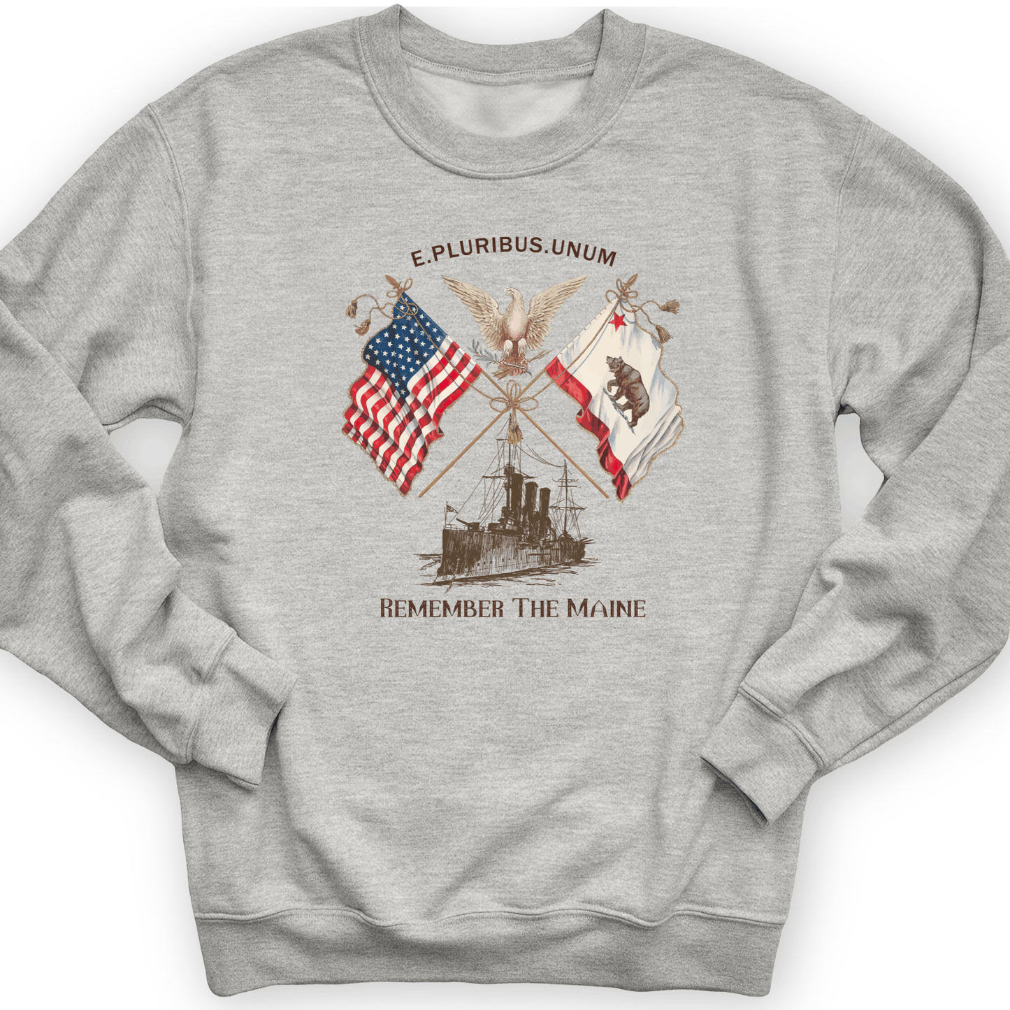 Remember The Maine Crewneck Sport Grey / S