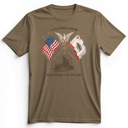 Remember The Maine Premium Tee Heather Olive / S