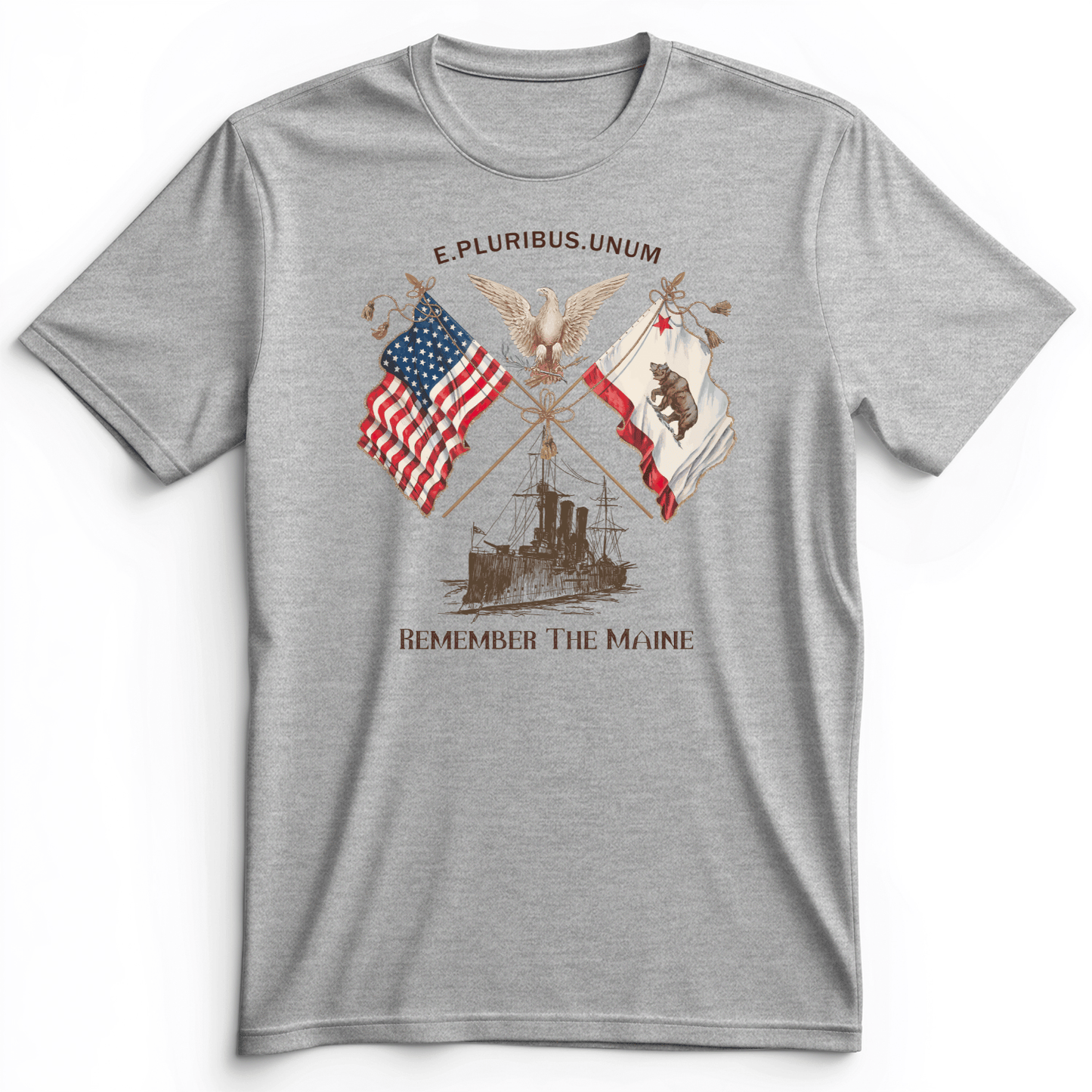 Remember The Maine Premium Tee Athletic Heather / S