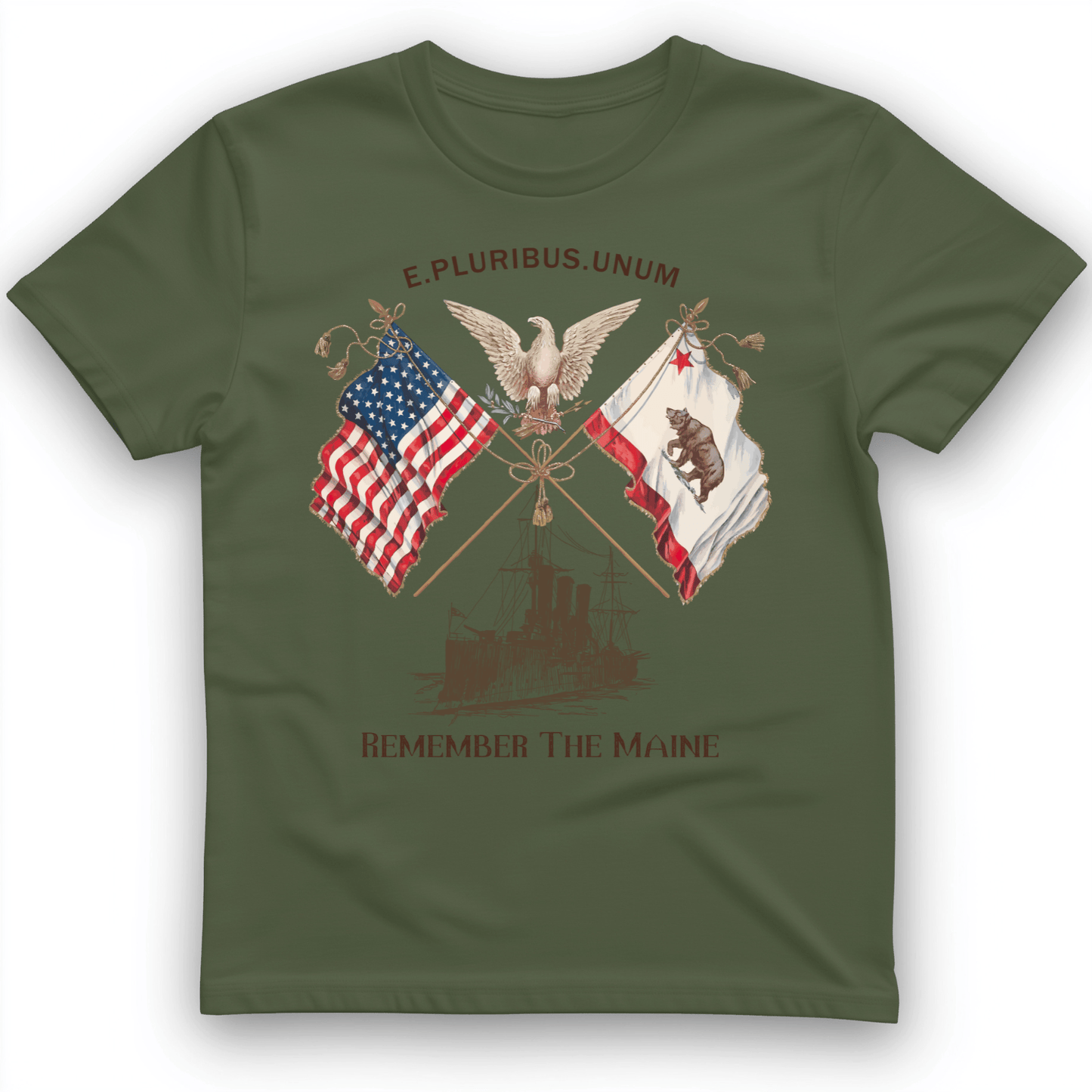 Remember the Maine T-Shirt Military Green / S