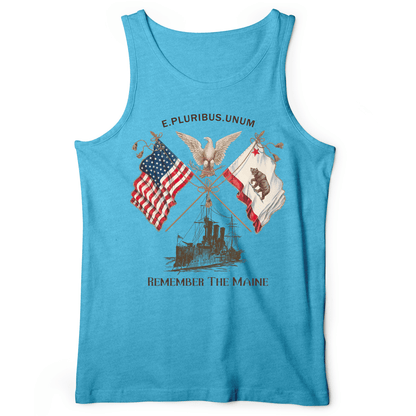 Remember The Maine Tank Aqua TriBlend / XS