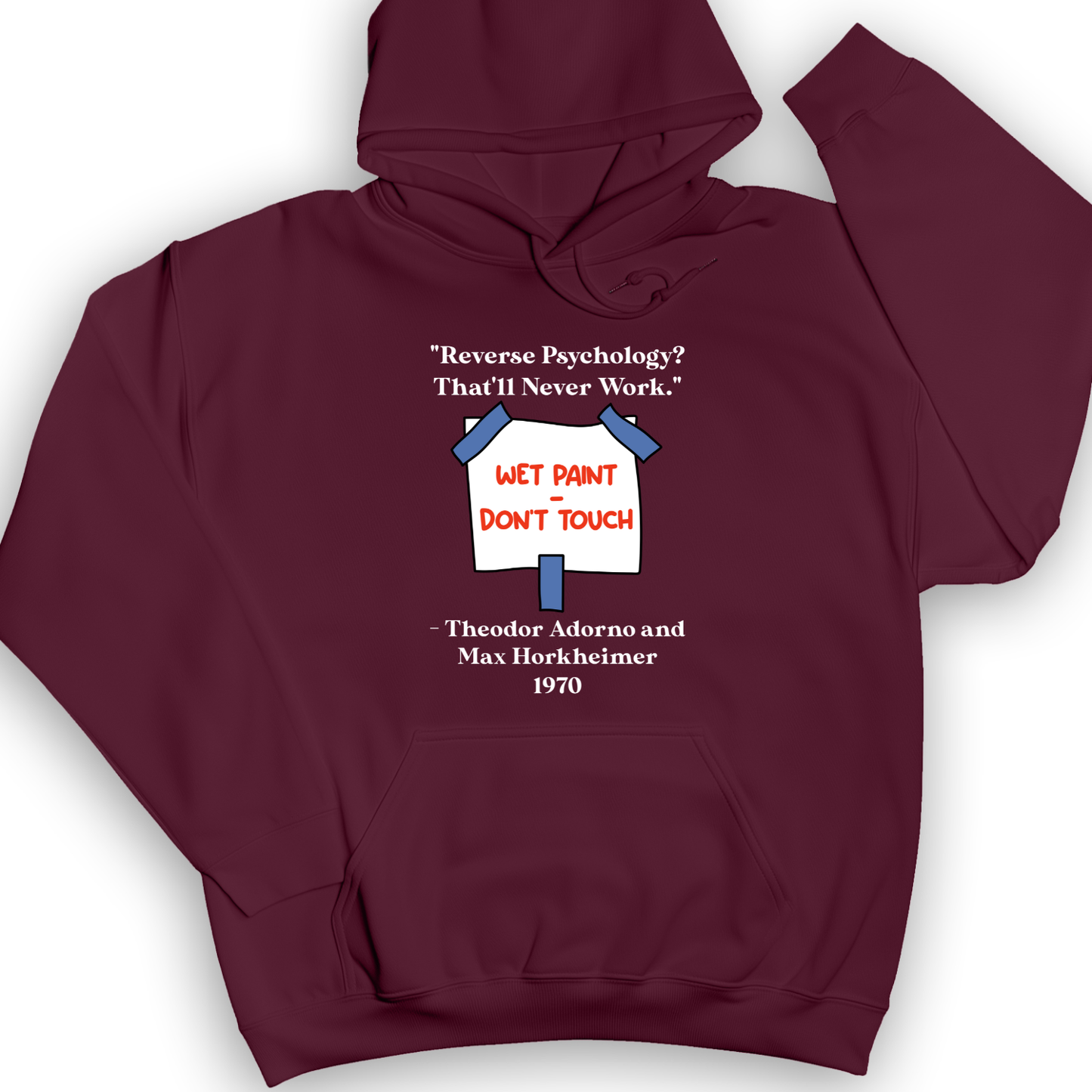 Reverse Psychology Hoodie Maroon / S