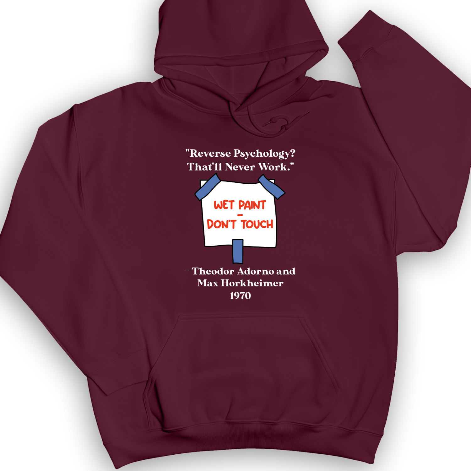 Reverse Psychology Hoodie Maroon / S