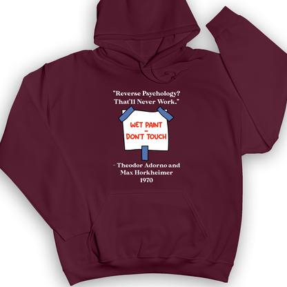 Reverse Psychology Hoodie Maroon / S