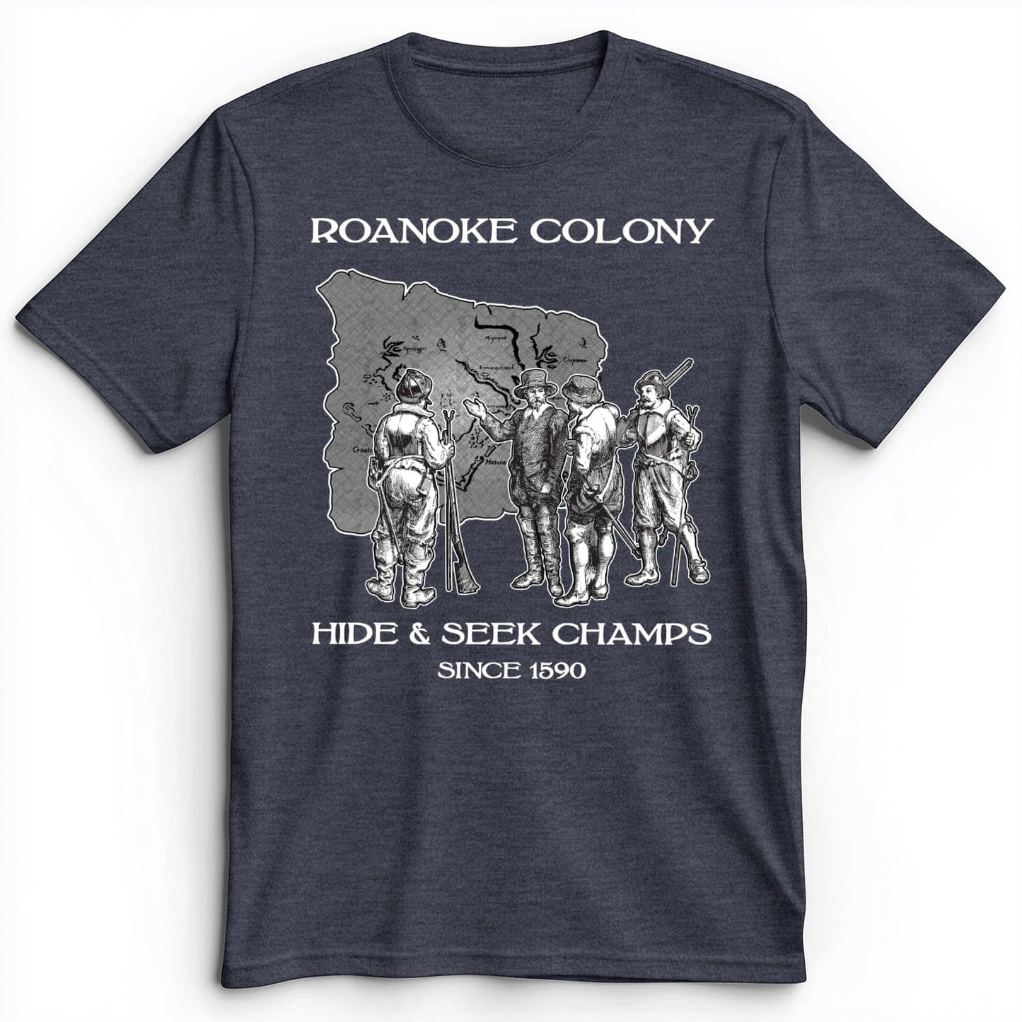Roanoke Premium Tee Heather Navy / S