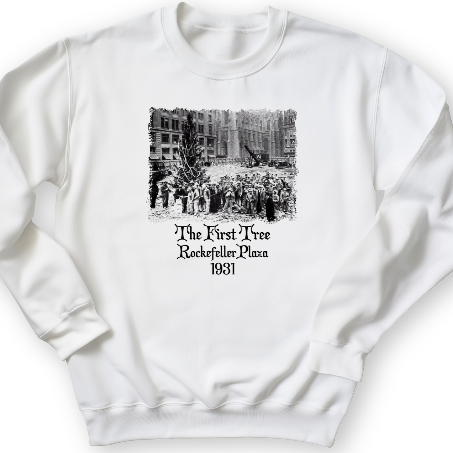 Rockefeller XMas Tree Crewneck White / S