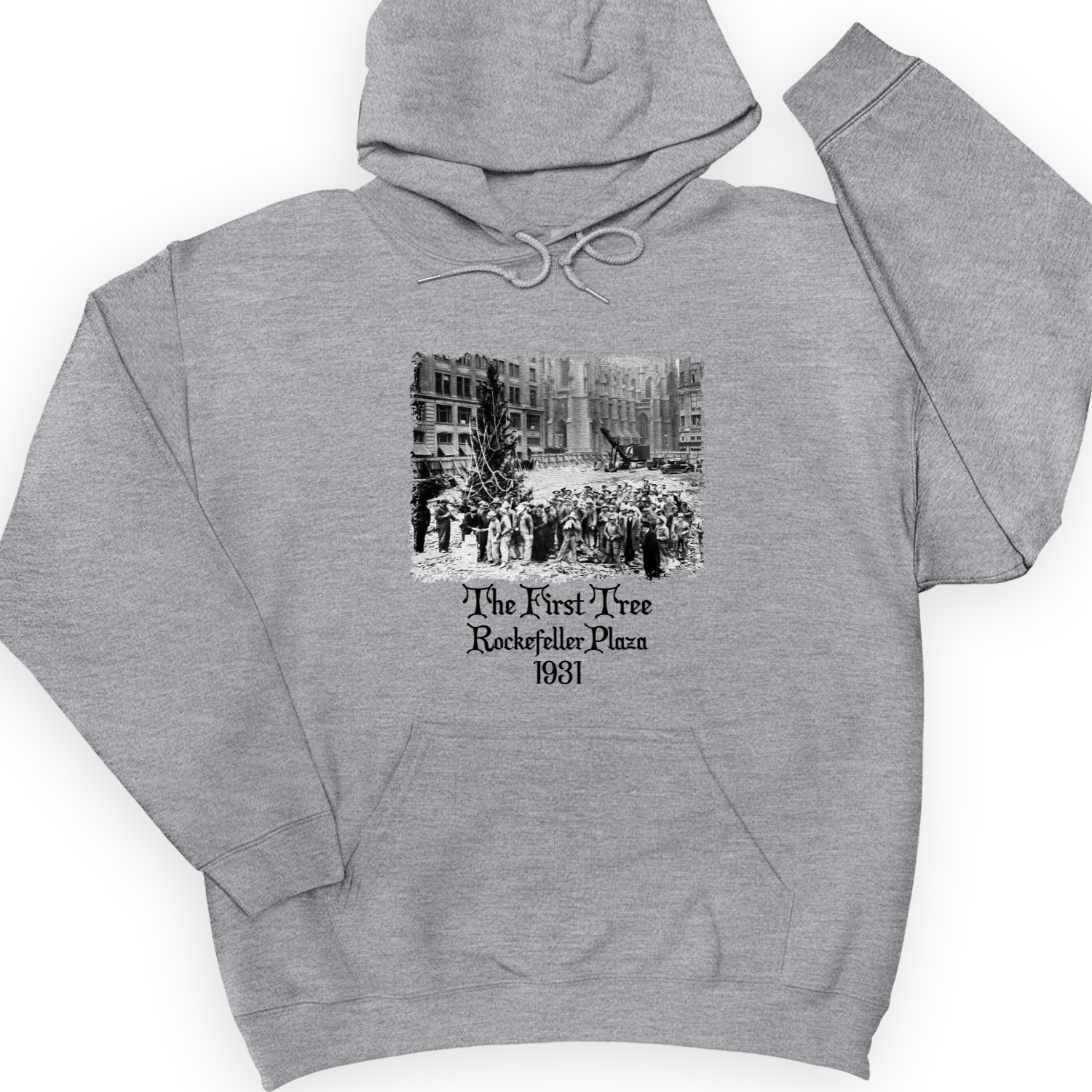 Rockefeller XMas Tree Hoodie Sport Grey / S