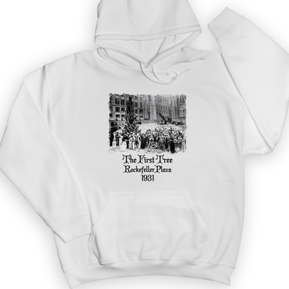 Rockefeller XMas Tree Hoodie White / S