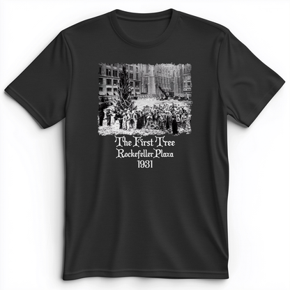 Rockefeller XMas Tree Premium Tee Dark Grey Heather / S