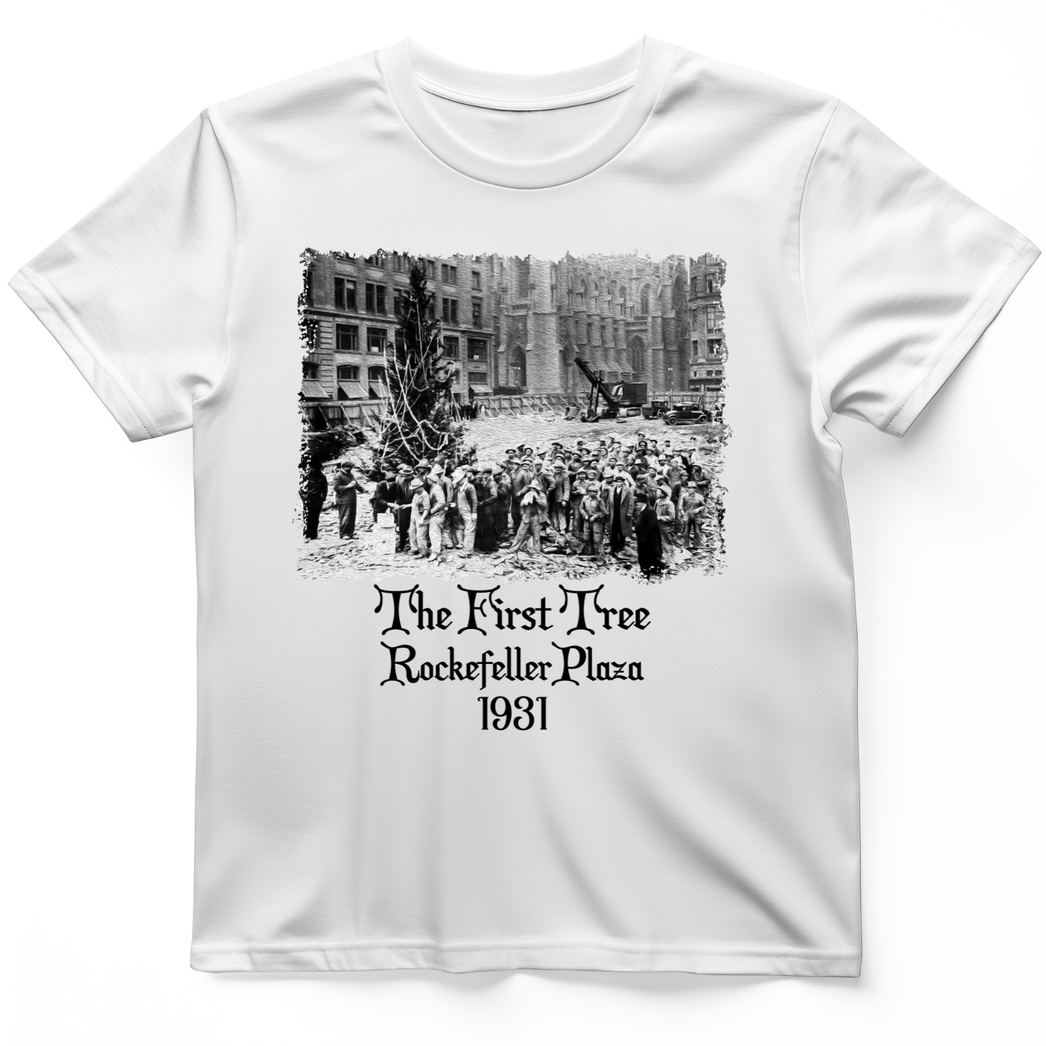 Rockefeller XMas Tree T-Shirt White / S