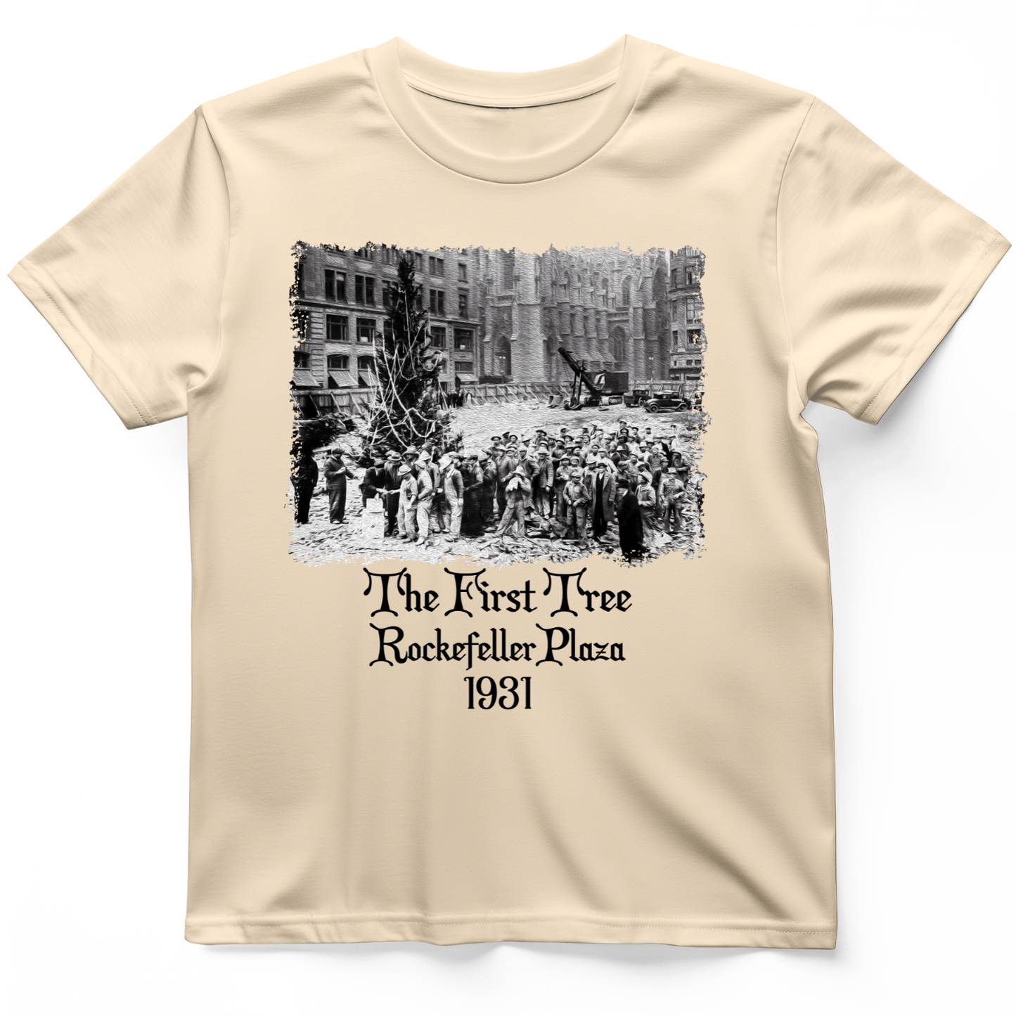 Rockefeller XMas Tree T-Shirt Natural / S