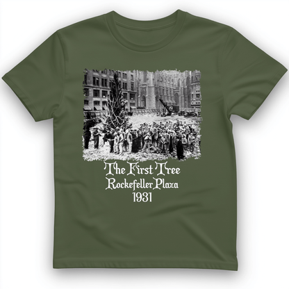 Rockefeller XMas Tree T-Shirt Military Green / S