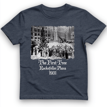 Rockefeller XMas Tree T-Shirt Heather Navy / S