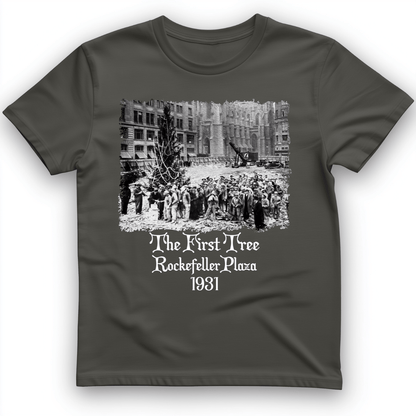 Rockefeller XMas Tree T-Shirt Charcoal / S