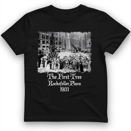 Rockefeller XMas Tree T-Shirt Black / S