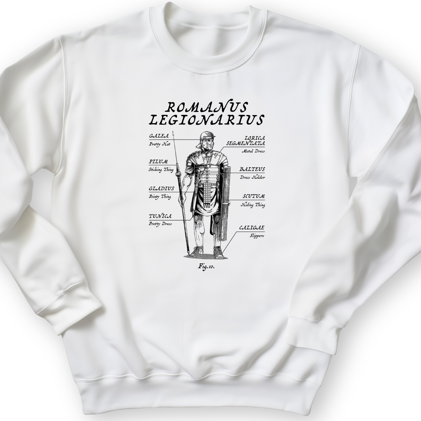 Roman Armor Crewneck White / S