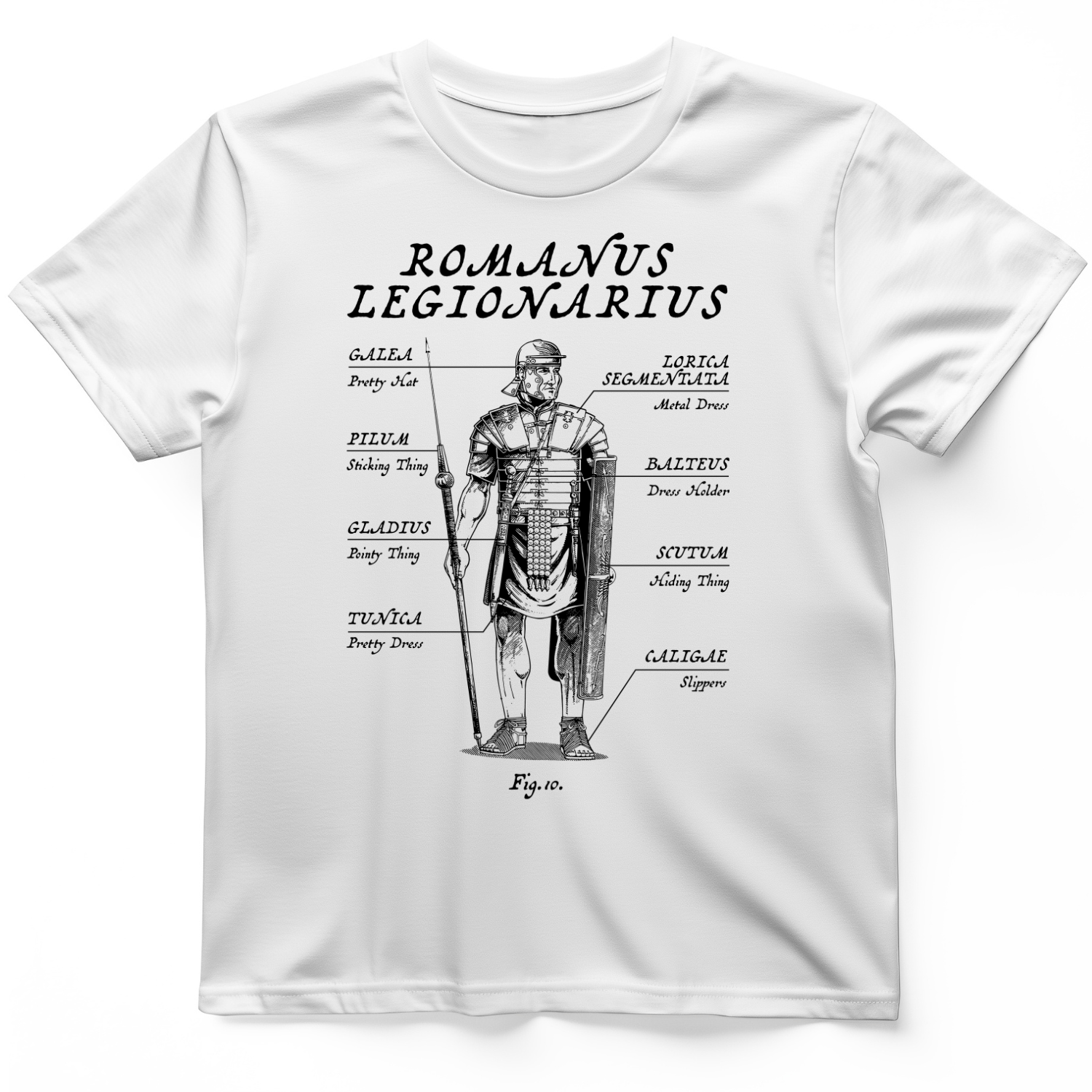 Roman Armor T-Shirt White / S