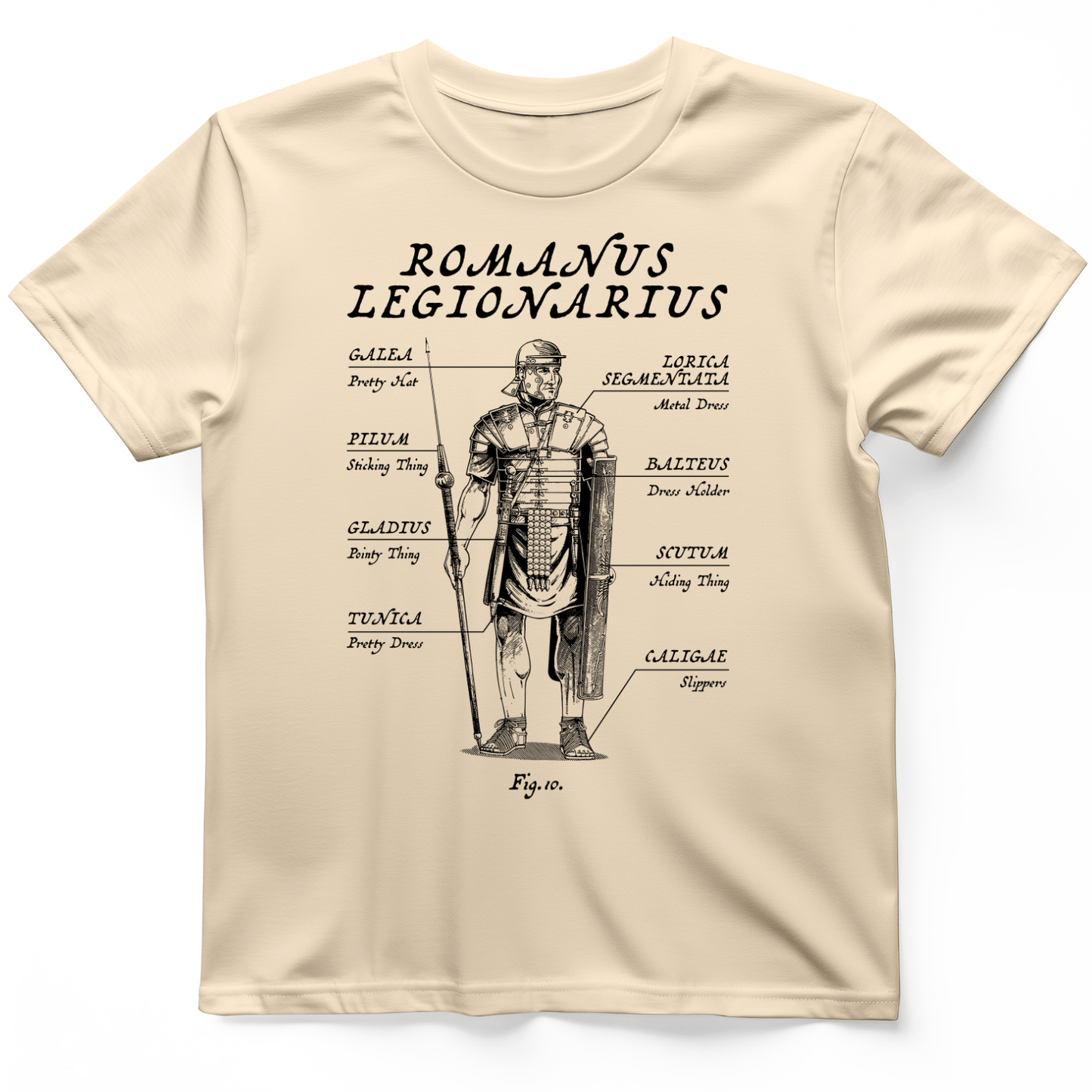Roman Armor T-Shirt Natural / S