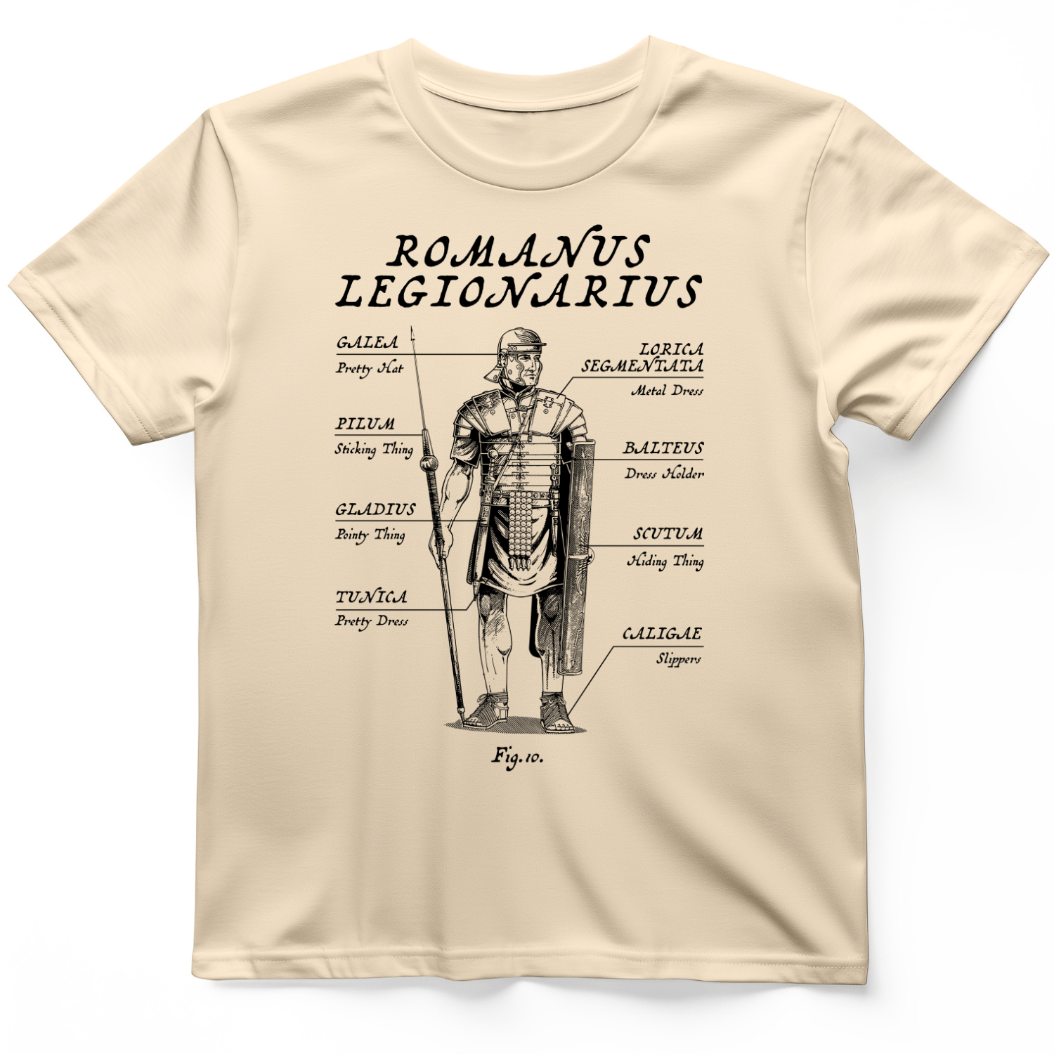 Roman Armor T-Shirt Natural / S