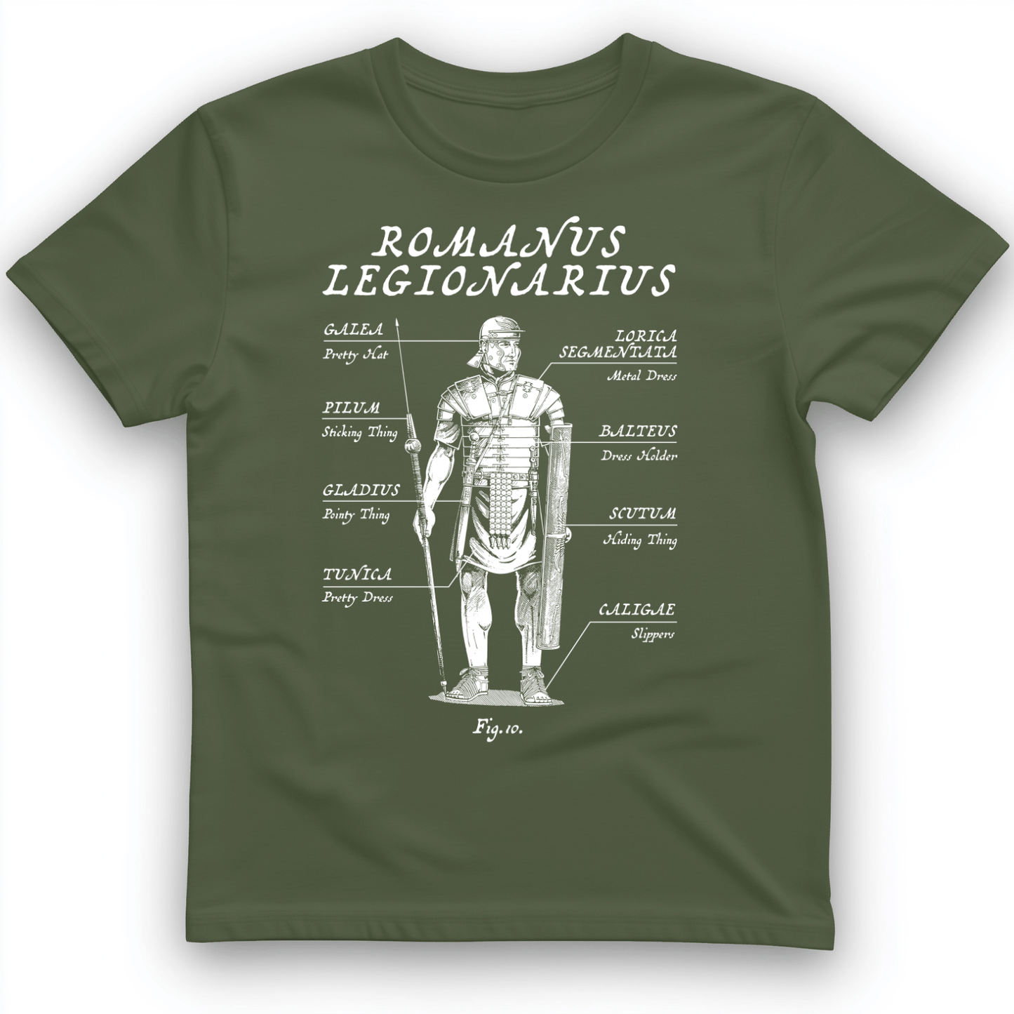 Roman Armor T-Shirt Military Green / S