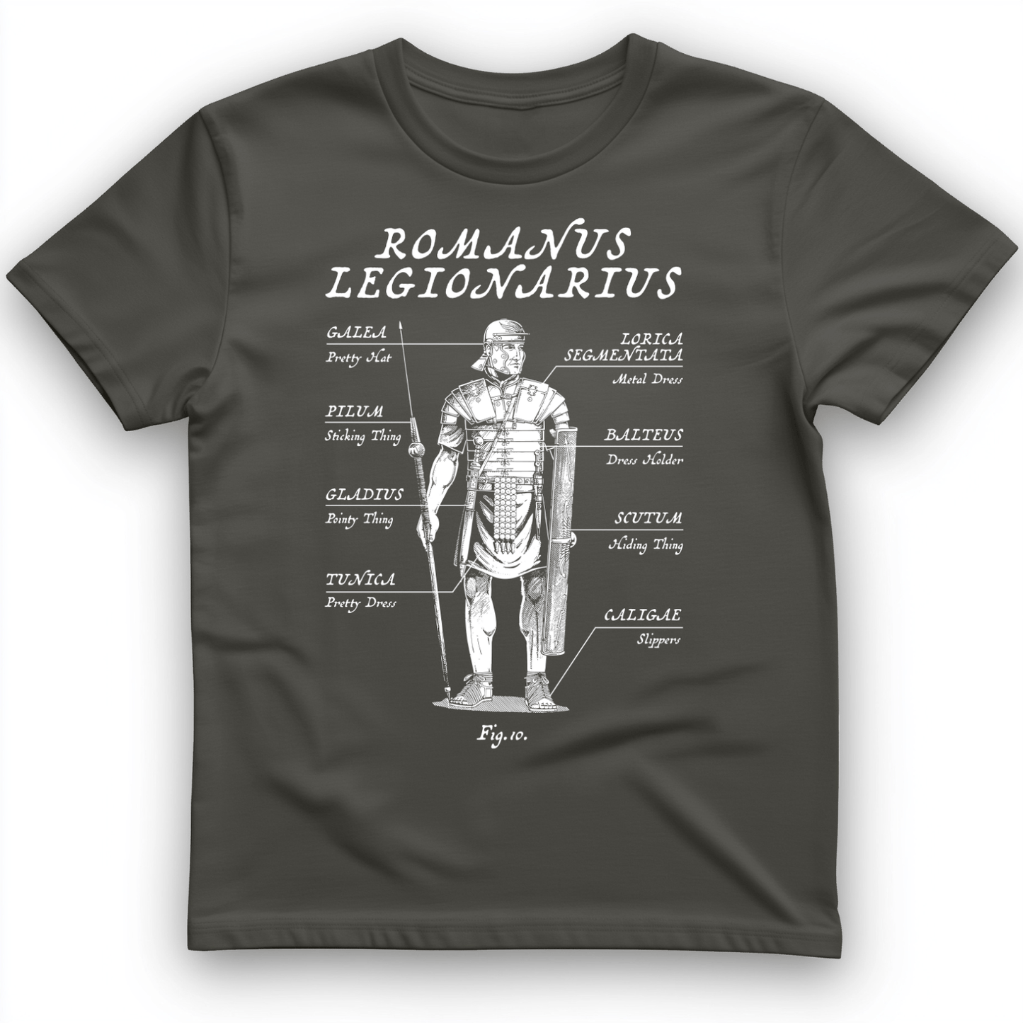 Roman Armor T-Shirt Charcoal / S