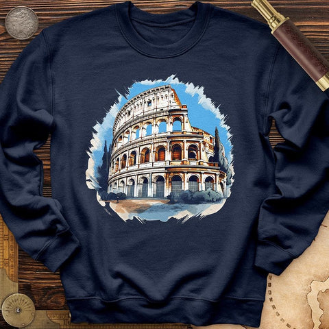 Roman Colosseum Crewneck Navy / S