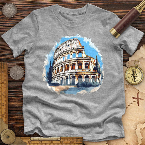 Roman Colosseum High Quality Tee Athletic Heather / S