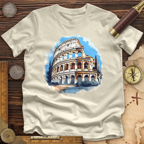 Roman Colosseum High Quality Tee Natural / S