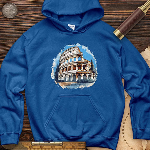 Roman Colosseum Hoodie Royal / S