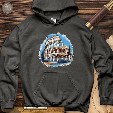 Roman Colosseum Hoodie Charcoal / S