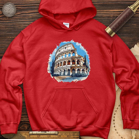 Roman Colosseum Hoodie Red / S