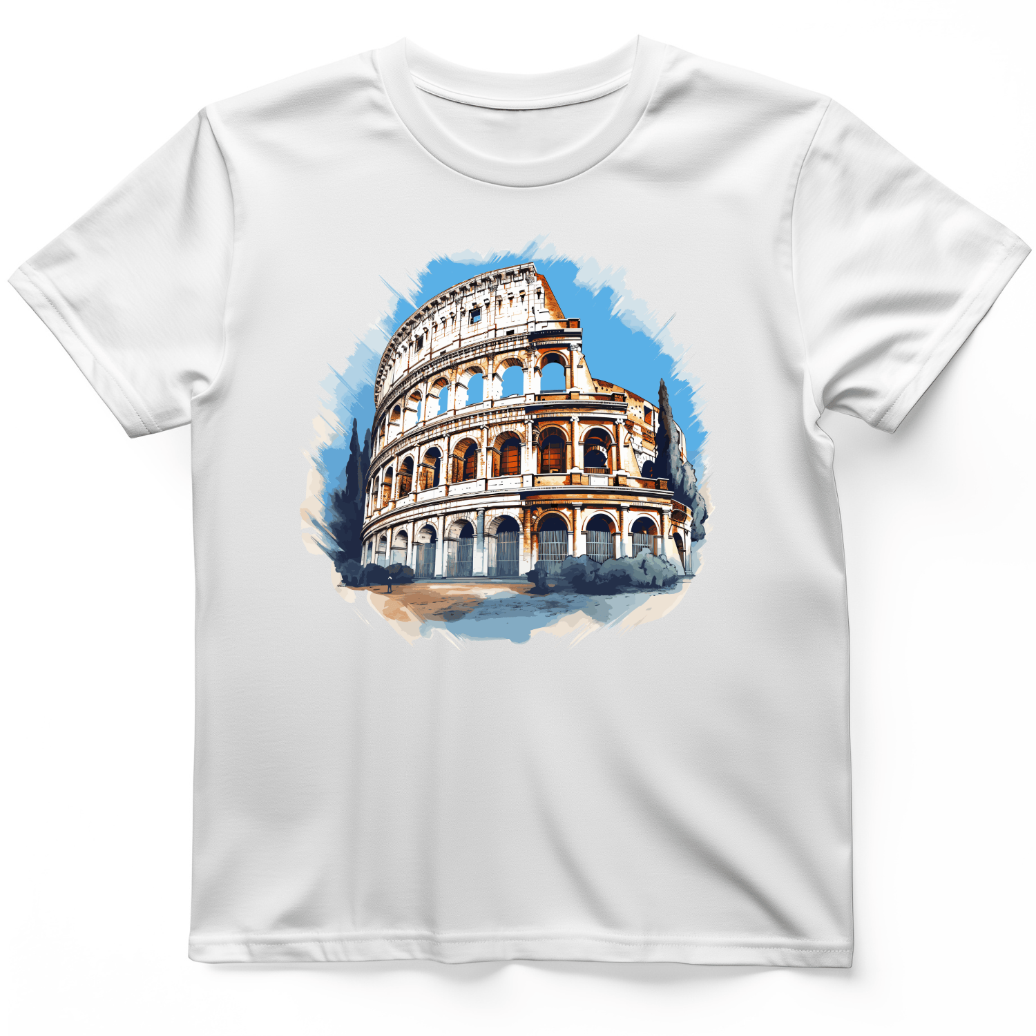 Roman Colosseum T-Shirt White / S