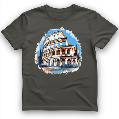 Roman Colosseum T-Shirt Charcoal / S