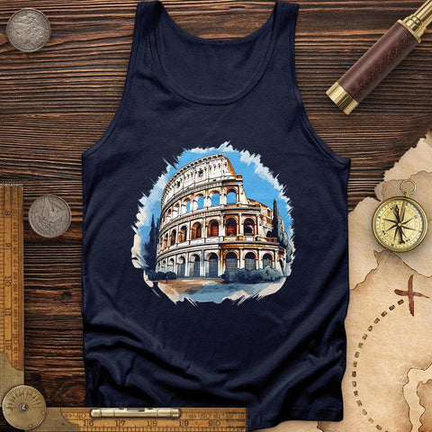 Roman Colosseum Tank Navy / XS