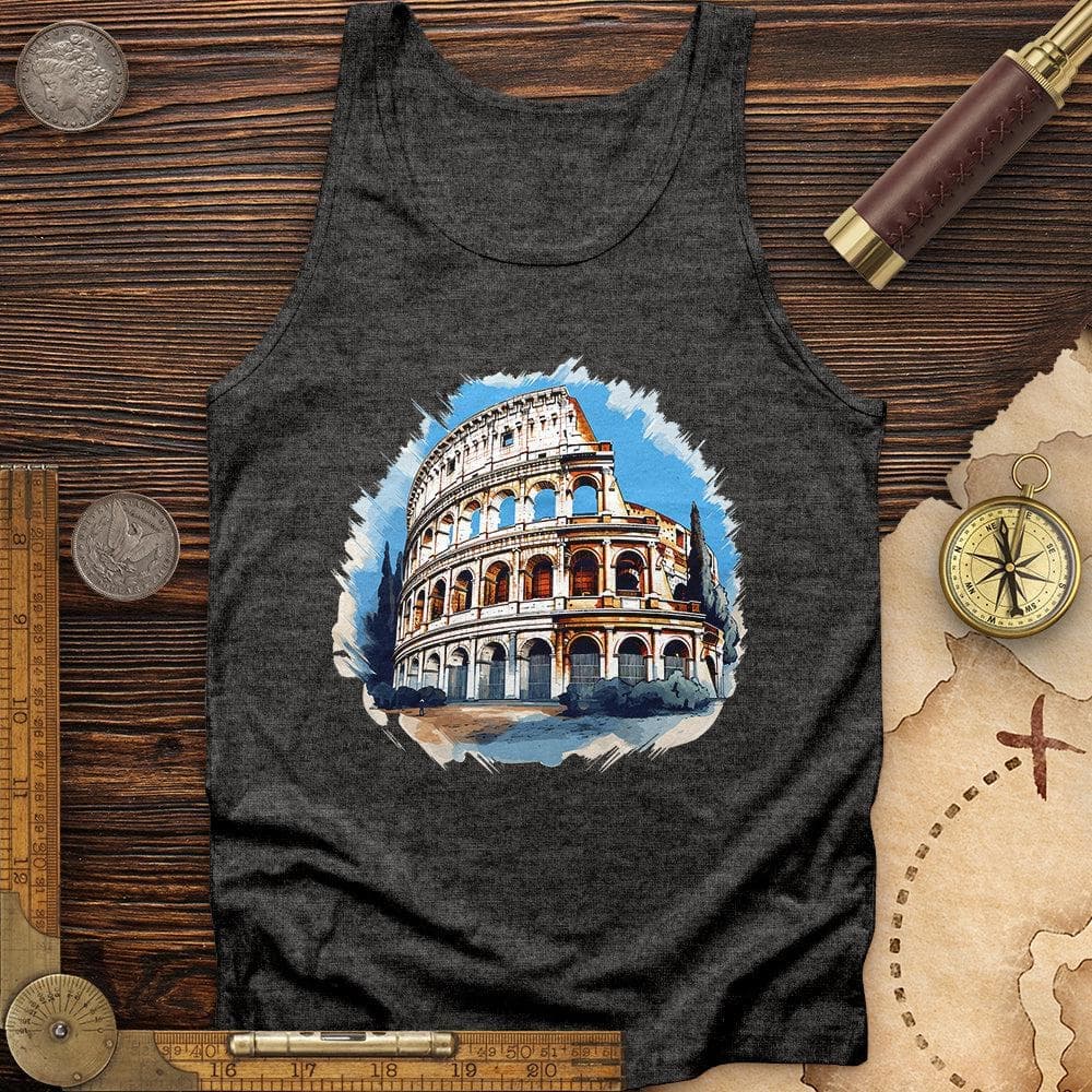 Roman Colosseum Tank Charcoal Black TriBlend / XS