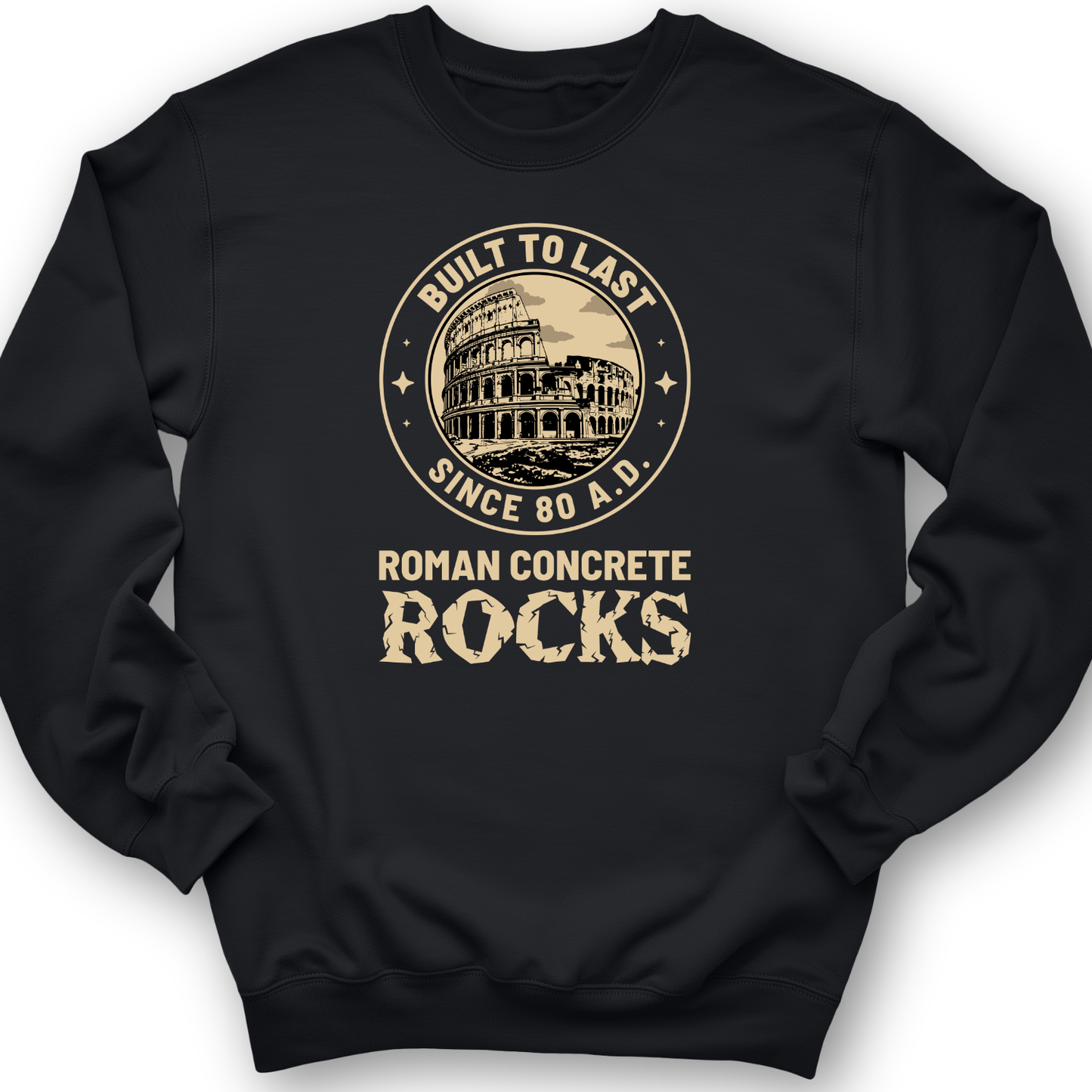 Roman Concrete Crewneck Black / S