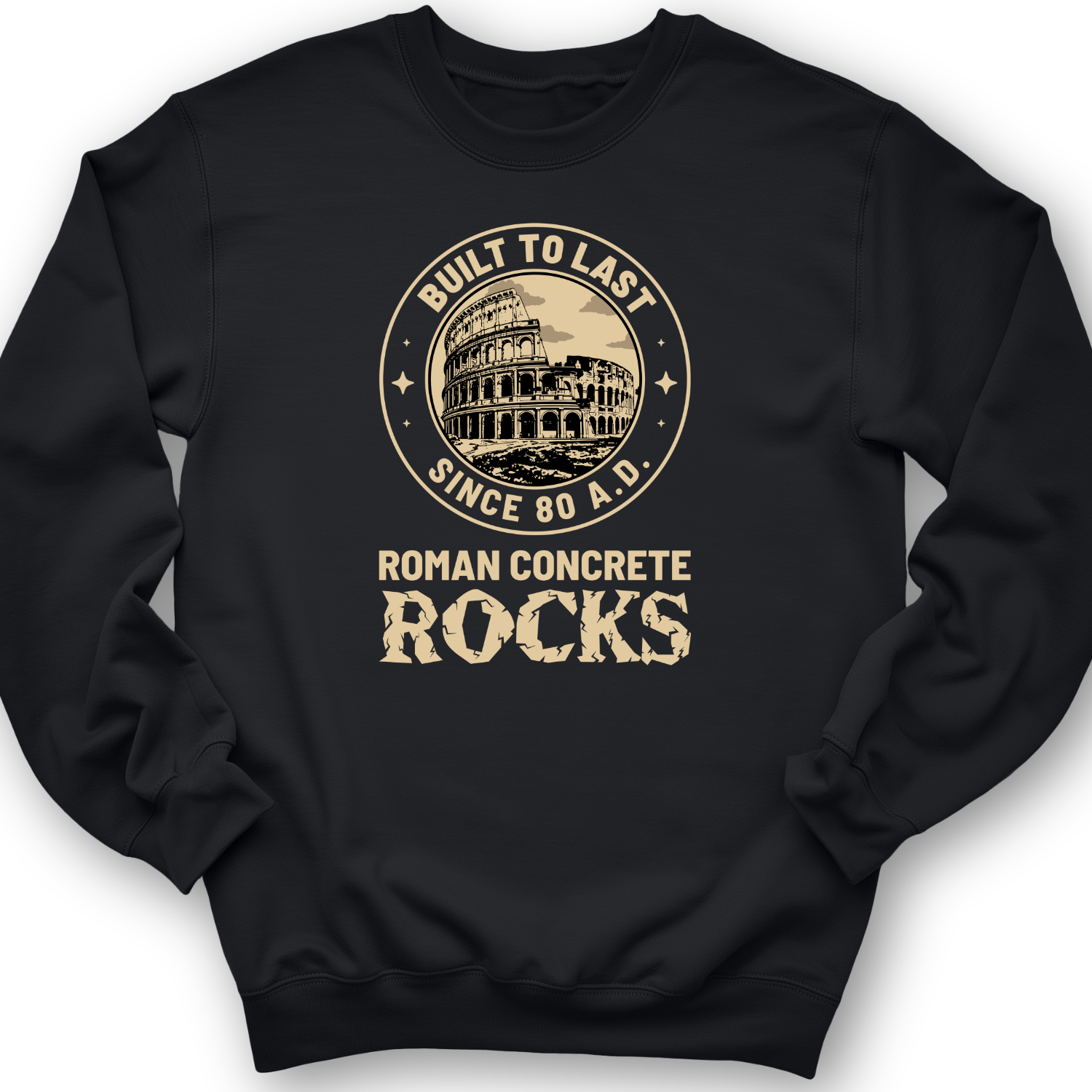 Roman Concrete Crewneck Black / S