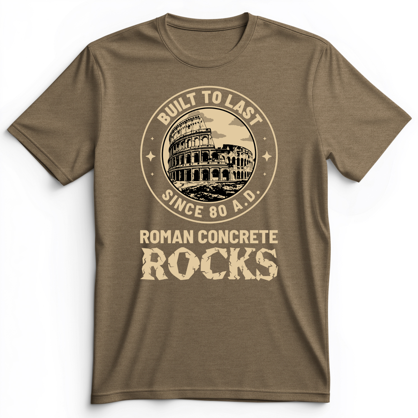 Roman Concrete Premium Tee Heather Olive / S