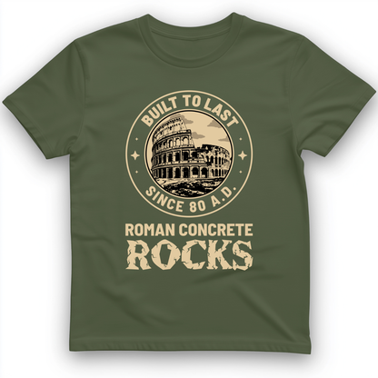 Roman Concrete T-Shirt Military Green / S